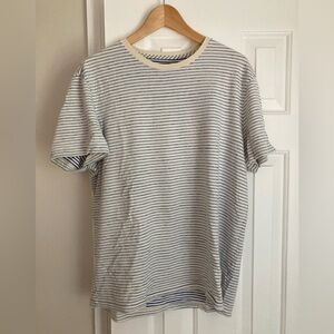 J Crew 100% Cotton French stripe tee, size L